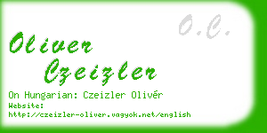 oliver czeizler business card