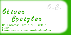 oliver czeizler business card